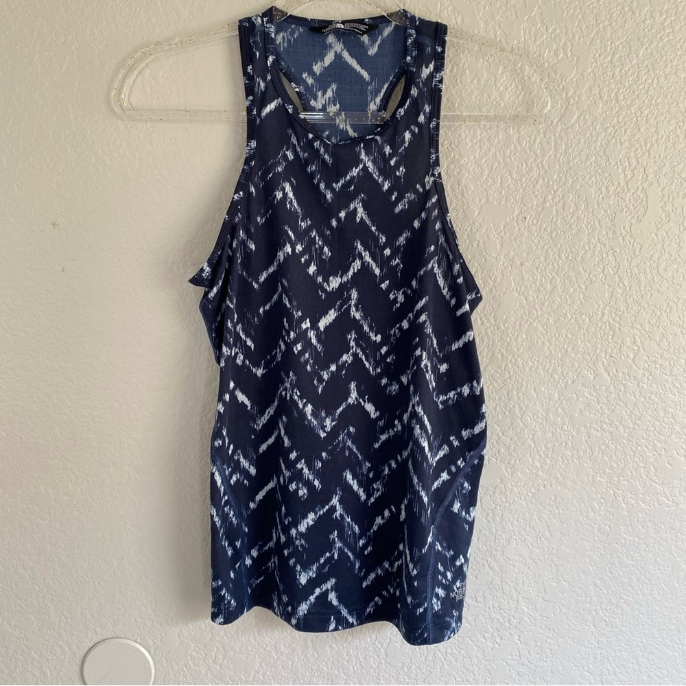 The North Face Racerback Navy Chevron Top